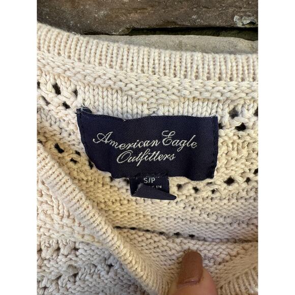 American Eagle Sweater-Cream-Size Small - Picture 2 of 8